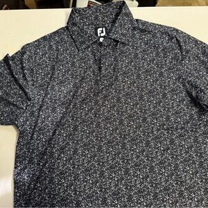 FootJoy Black and White Speckled Shirt